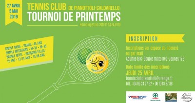 Tournoi de printemps - Tennis Club de Pianottoli-Caldarello