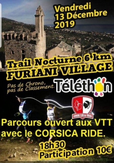 Trail nocturne Téléthon - Running Club Furiani Agliani