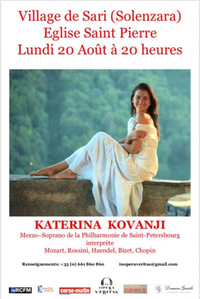 Concert lyrique avec Katerina Kovanji à Sari-Solenzara