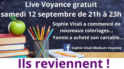Live Voyance Facebook Gratuit - Sophie Vitali & Yannis- Infinità Corse Voyance