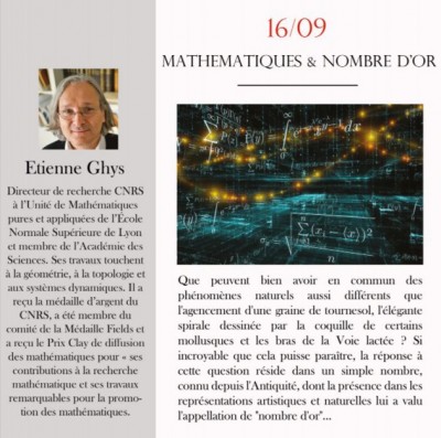 Mathématiques et nombre d'or - Conférence d' Etienne Ghys au Parc Galea