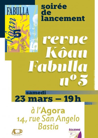 Soirée de lancement de la revue Kôan-Fabulla  - L'Agora Caffè - Bastia