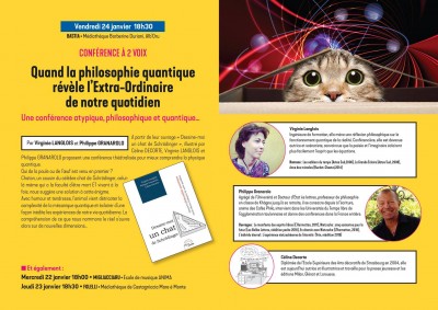 Conférence à deux voix - Une approche ludique de la physique quantique - Centre Culturel Alb'Oru - Bastia