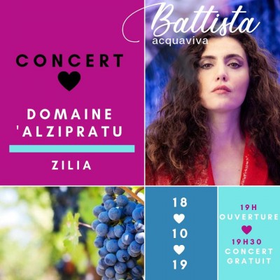 Battista Acquaviva  en concert à Zilia - Domaine D’Alzipratu - Calenzana