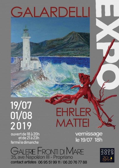 Exposition  Michel GALARDELLI et Charles EHRLER MATTEI - Galerie Fronti di Mare - Propriano
