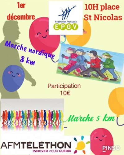 Marche dans Bastia - Téléthon 2019 
