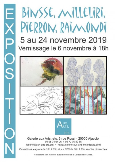Expo collective - Galerie Aux Arts Etc - Ajaccio