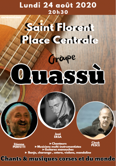 Concert - Quassù - Place Centrale - Saint Florent