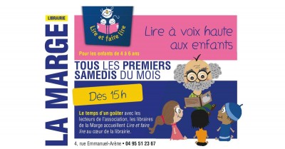 Atelier Lecture Enfants - Lire et Faire Lire  - Librairie La Marge - Ajaccio