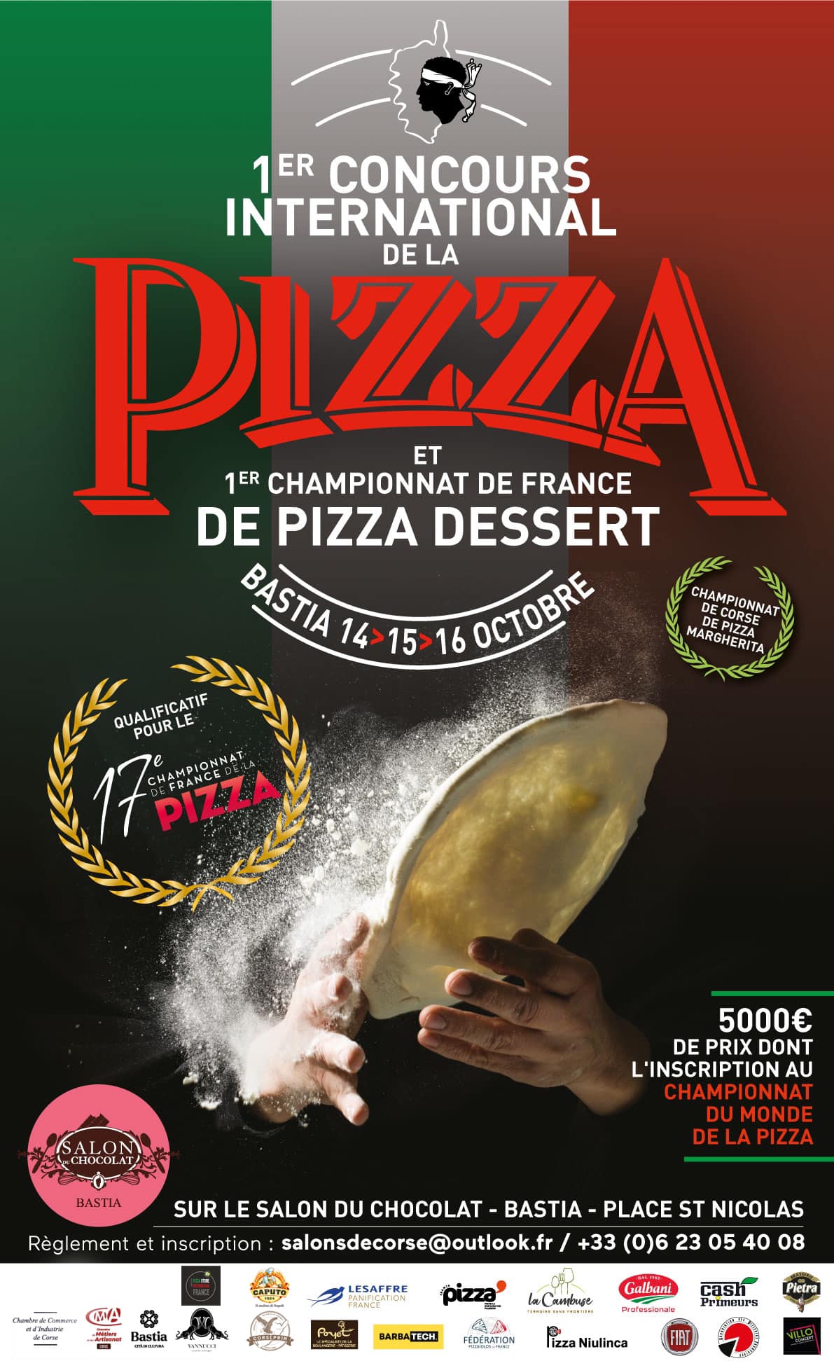 1er Concours international de la pizza à Bastia