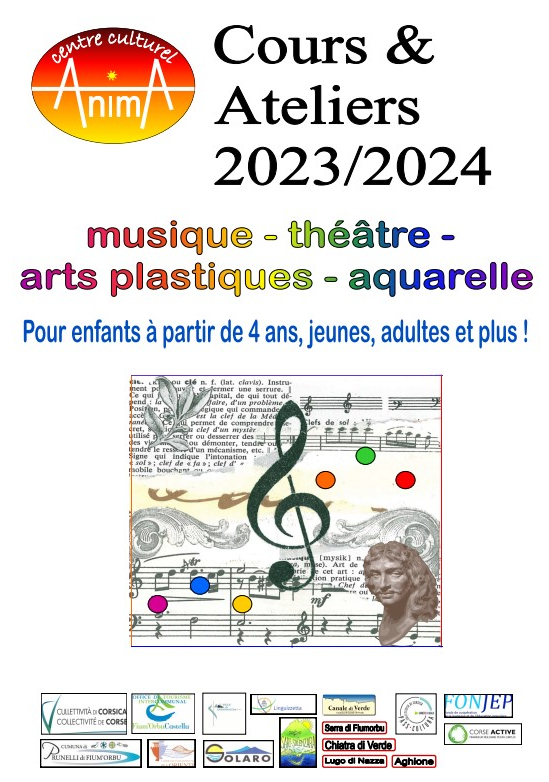 Cours et Ateliers Anima Centre Culturel 2023 2024