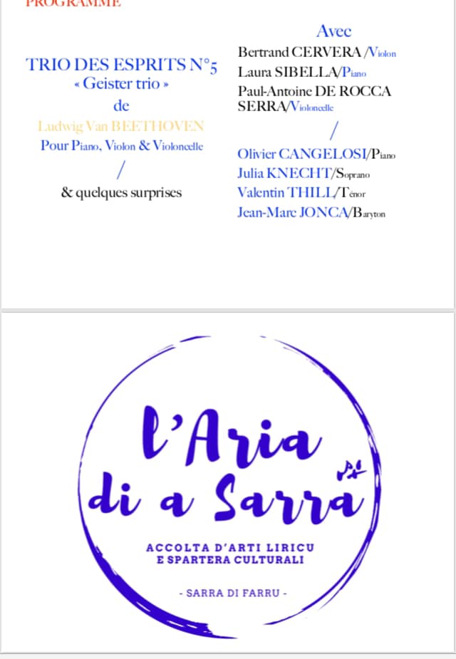 Festival laria di a sarra Serra di Ferro Programme5
