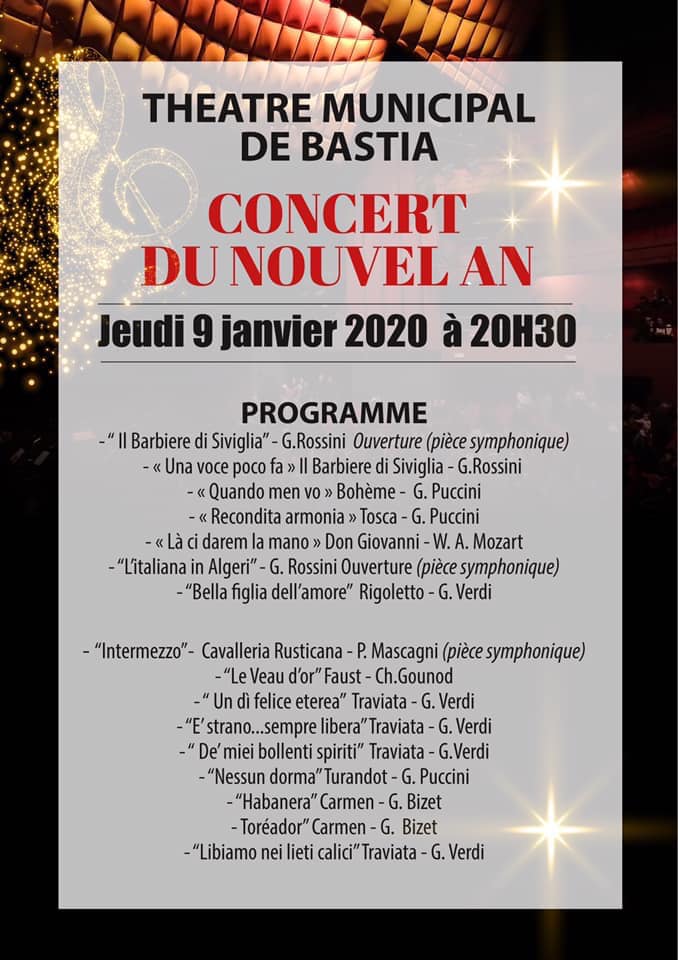 Programme Concert du nouvel an