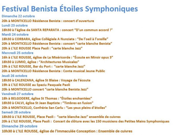 Festival Benista petits mains symphoniques 